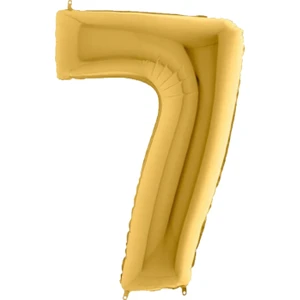 Gold Folyo Balon 7 Rakamı 40 Cm.