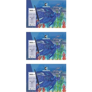 Alex Schoeller A4 Art Suluboya Kağıdı Ekstra White 300 Gram 12 Yaprak 3'lü