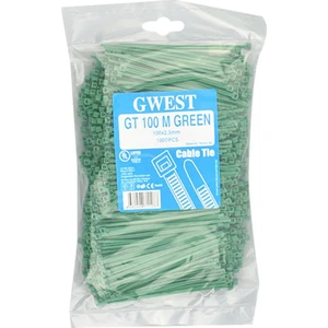 Gwest Gt 100M 100 x 2.5 mm Yeşil Kablo Bağı