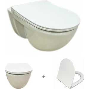 Vitra S40 Rim-Ex (Kanalsız) Asma Klozet+Vitra  Yavaş Kapak