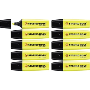 Boss Original Pastel Sarı Fosforlu Kalem 10'lu