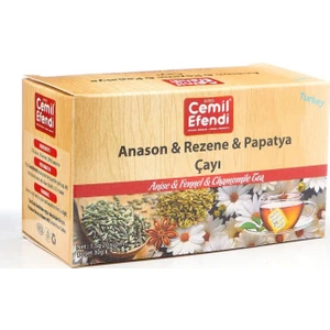 Cemil Efendi  Anason & Rezene & Papatya Süzden Poşet Çay 20'li