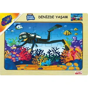 Ahşap Eğitici Puzzle Denizde Yaşam ONY-188