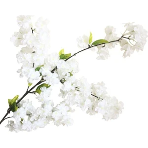 Yapay Çiçek Bahar Dalı Japon Kiraz Çiçeği 90 cm Beyaz