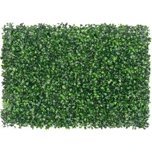 Yapay Çiçek Duvar Kaplama Panel Şimşir Tabaka 40X60 cm Yeşil Dik Duvar Uygulama
