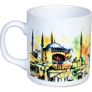 Ayasofya 1453 Desenli Saplı Kupa Bardak