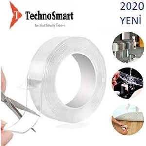 5 Metre Çift Taraflı Nano Teknolojili Süper Güçlü Bant Extragüçlü Duvar Çerçeve Taşıyıcı