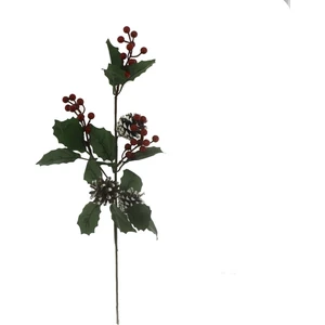 Mutlu Adım Kozaklı Kırmızı Meyveli Yapay Çiçek Dalı