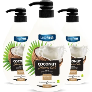 Deep Fresh Duş Jeli Coconut 3 x 1 Lt