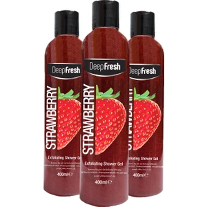 Deep Fresh Arındırıcı Duş Jeli Çilek 3 x 400 ml
