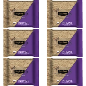Deep Fresh Intimate Geniteal Bölge Temizleme Mendili Aloevera 6'lı Paket 150 Yaprak