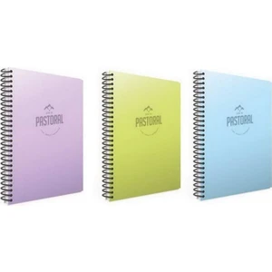 Pastoral Spiral Defter A4 72 Yaprak 2 Kareli + 1 Çizgili