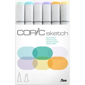Sketch 6lı Marker Kalem Set Pale Pastels