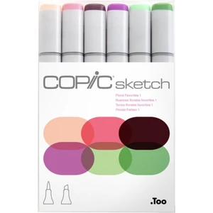 Sketch 6lı Marker Kalem Set Floral Favorites 1