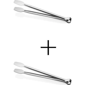 Maşa 2'li Çelik Izgara Maşası 23 cm Kızartma Maşası