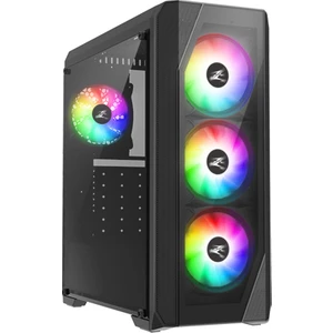 N5 TF ATX Mid Tower 4 RGB Fanlı 1 x Kulaklık, 1 x Mikrofon, 2 x USB 2.0, 1 x USB 3.0, Fan Kontrol, Renkli Akralik Panel, PCI/AGP365 mm Bilgisayar Kasa