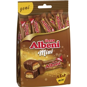 Albeni Mini Karamelli Bisküvi Sütlü Çikolata Kaplamalı Atıştırmalık 89 gr Türkiye Menşeli