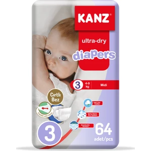 Bebek Bezi 3 Numara 64'lü