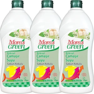 Mom's Green 3'lü Set Bitkisel Konsantre Çamaşır Suyu Sabun Kokulu Eco ( 750 ml x 3 )
