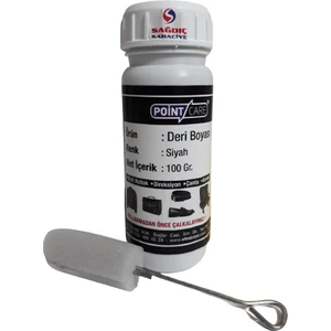 Point Care Siyah Deri Boyası Döşeme Mont Çanta Ayakkabı Kemer Boyası