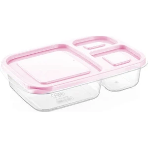 Hobby Life 3 Bölmeli Saklama Kabı Pembe 1.15 lt