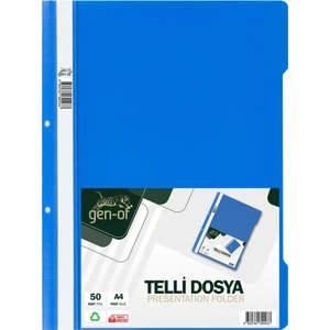 Telli Dosya 10 Paket Mavi 50'li