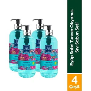 Eyüp Sabri Tuncer Sıvı Sabun Doğal Zeytinyağlı Okyanus 500 ml x 4 Adet