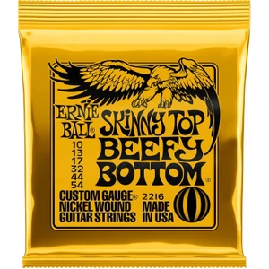Ernie Ball 2216 Skinny Top Beefy Bottom Nickel Wound Electric Guitar Strings Takım Tel Elektro Gitar Teli .010-.054