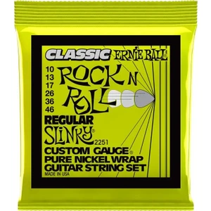 Ernie Ball 2251 Regular Slinky Classic Rock N Roll Electric Guitar Strings Takım Tel Elektro Gitar Teli 010-46