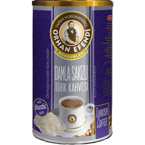 Altın cezve Damla Sakızlı Türk Kahvesi 250 gr Teneke