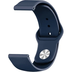 Nezih Case Samsung Galaxy Watch 3 45 mm Klasik Silikon Kordon (Sağlam Esnek Dizayn) Mavi