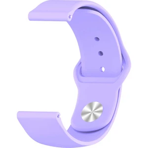 Nezih Case Samsung Galaxy Watch Active 2 40 mm Klasik Silikon Kordon (Sağlam Esnek Dizayn) Lila