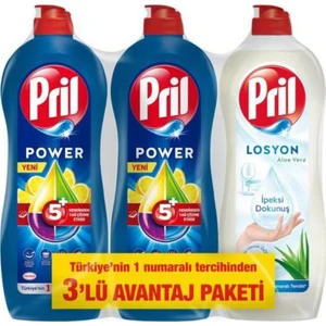 Limonlu Sıvı Bulaşık Deterjanı 2 x 675 gr + Aleo Vera Losyonlu