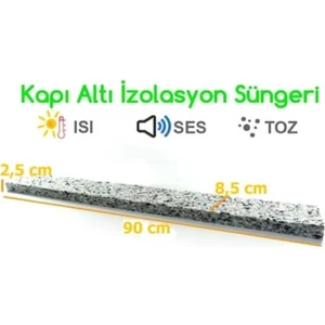 Yapışkanlı Kapı Altı Isı Yalıtım Süngeri Eşik Süngeri 2 Adet