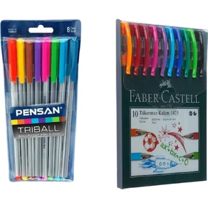 Tükenmez Kalem ve Pensan 1003 Triball 2'li Set 1425