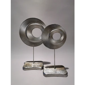 Art Home  Dekoratif Gümüş Halka Obje 2'li Set