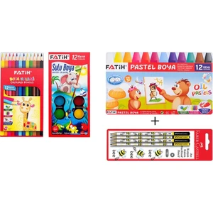 Öğrenci 3'lü Boyama Seti Kalem Seti