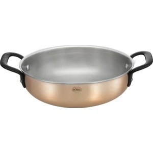 Chalet 3ply Çelik Çift Kulplu Tava 24 cm