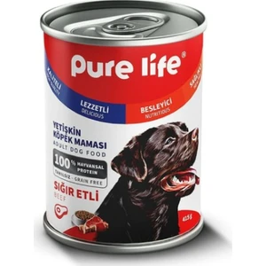 Pure Life Sığır Etli Konserve Yetişkin Köpek Maması 415 gr x 24 Adet
