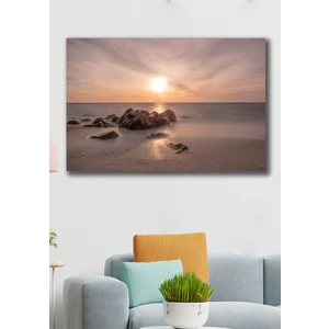 Hediyeler Kapında 100X140 Bilinmeyen Sahil Kanvas Duvar Tablo