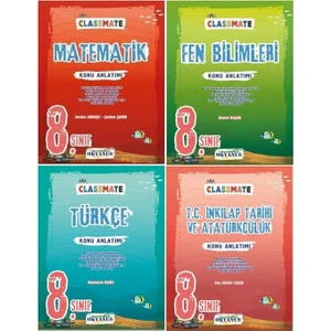 Okyanus Yayınları 8. Sınıf LGS Classmate Türkçe İnkılap Matematik Fen Konu Anlatım Seti