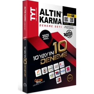 Altın Karma Yayınları  TYT 10 Farklı Yayın 10 Deneme Seti 2021