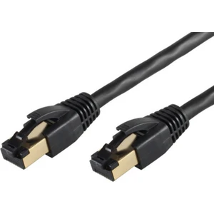 CAT8 F/FTP Ethernet (Network, LAN) Kablosu, Siyah, 25 cm