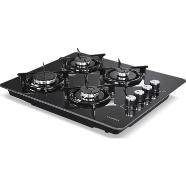 Luxell Lx-40 Tshdf 4 Gözü Gazlı Siyah Cam  LPG Set Üstü