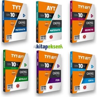 A Yayinlari Son 10 Yil Tyt Ayt Matematik Geometri Fizik Kitabi