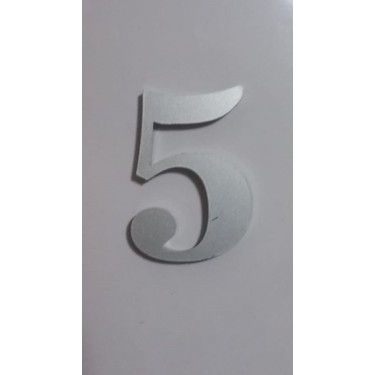 gendec kapi numarasi 5 cm no 5 kendinden yapiskanli metalik fiyati