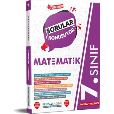 Pruva Akademi 7 Sinif Matematik Sorular Konusuyor Kitabi