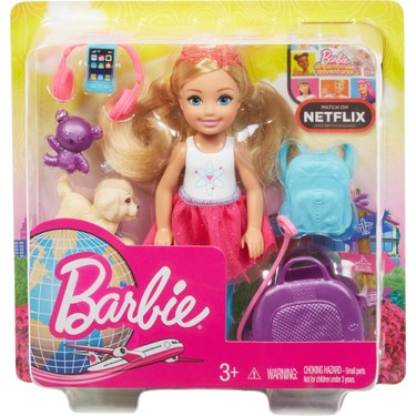 barbie seyahatte chelsea ve aksesuarlari kopek dahil 3 7 fiyati