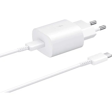Samsung TA800 Fast Charging 25W Type-C ÇıkıŞlı Şarj Aleti Beyaz Adaptör