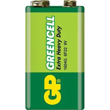 GP Greencell Piles Salines 9V/6F22 Blister de 1 GPBM